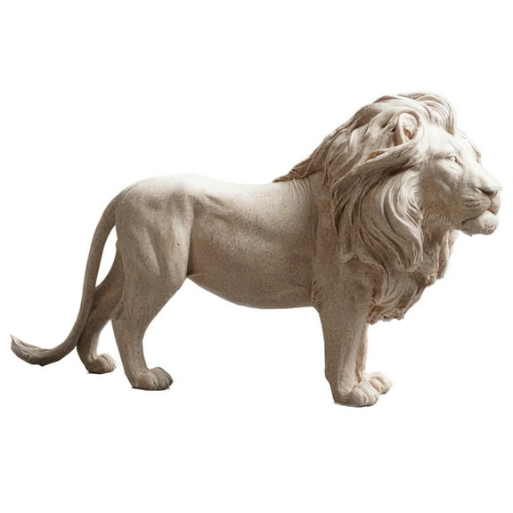 FC Design 14"W Sandstone Lion Standing Figurine Statue Sculpture Ornament Decoration Home/Room Decor and Unique Gift Ideas for Housewarming, Holidays and Birthdays