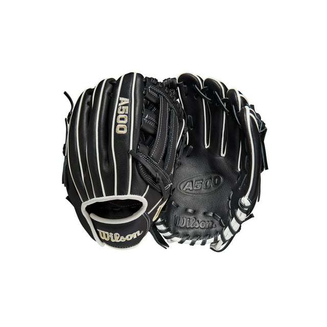Guante de béisbol WILSON A500 Utility Youth 10.5», negro/blanco