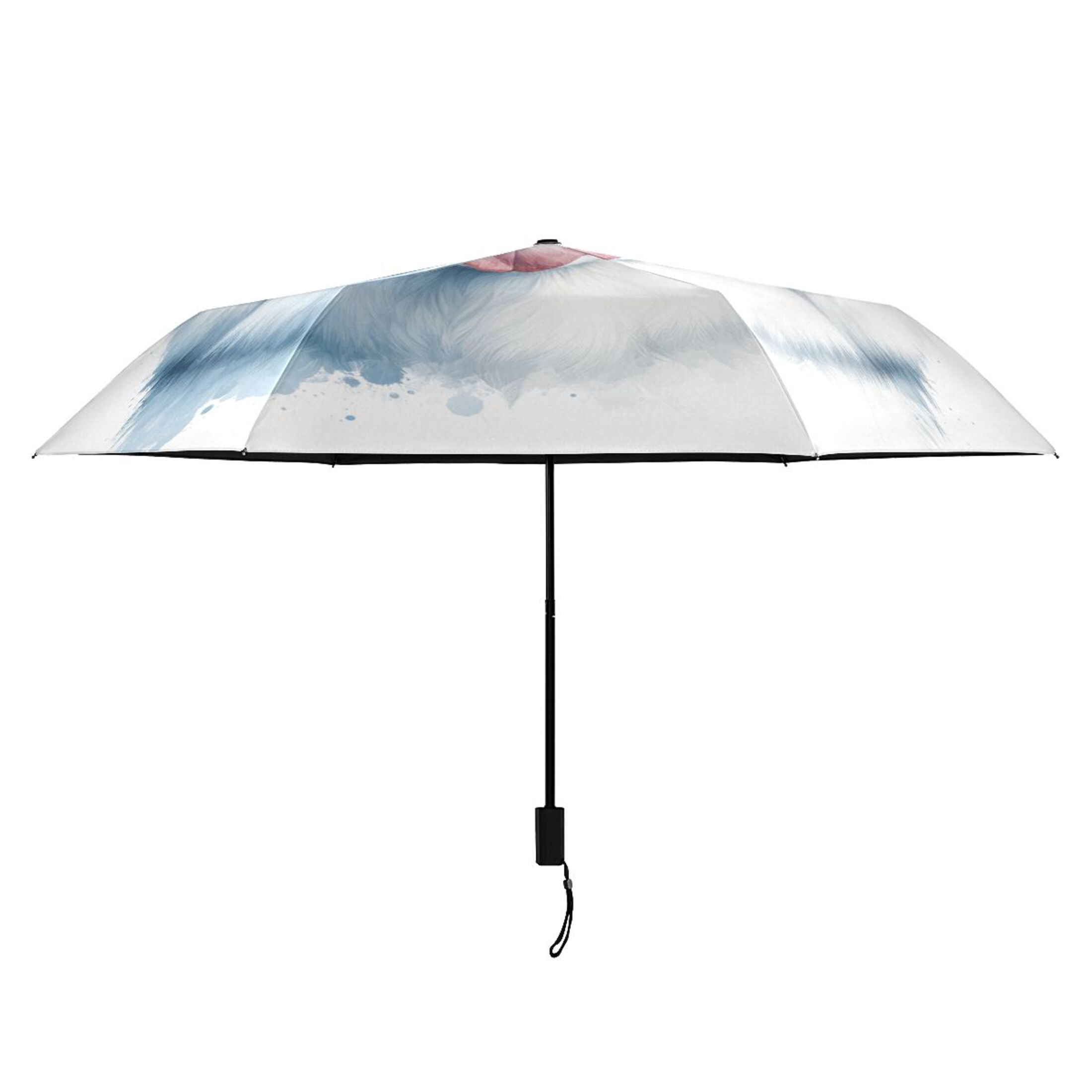 Compact Sun Umbrella Windproof Travel Umbrellas for Rain Strong Portable UV Protection Alaskan Malamute Dog