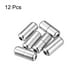 thumbnail image 3 of Hebillas de bloqueo de cordones Uxcell, tornillo de cordón elástico de aluminio sin atar, gris brillante, 3 of 5