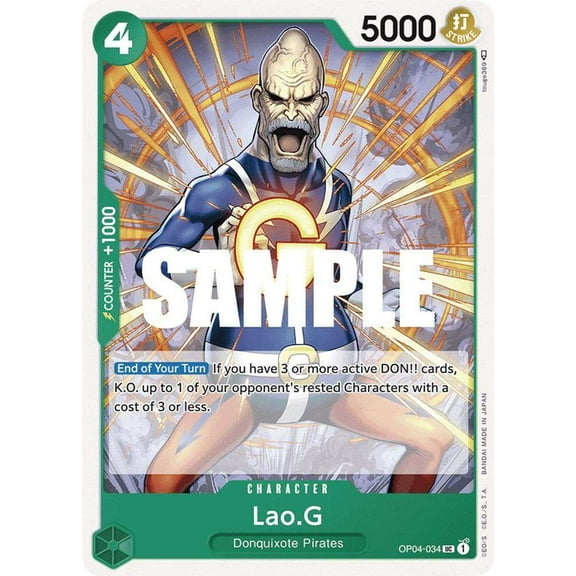 One Piece Kingdoms of Intrigue Uncommon Lao.G OP04-034