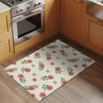 thumbnail image 2 of 2x3 Ft Entryway Area Rug, Country Flower Kitchen Rug Runner Washable Floor Mat, Pink Daisy Floral Retro Plant Leaf Non Slip Indoor Door Mat Throw Carpet for Bathroom Living Room Bedroom, 2 of 8