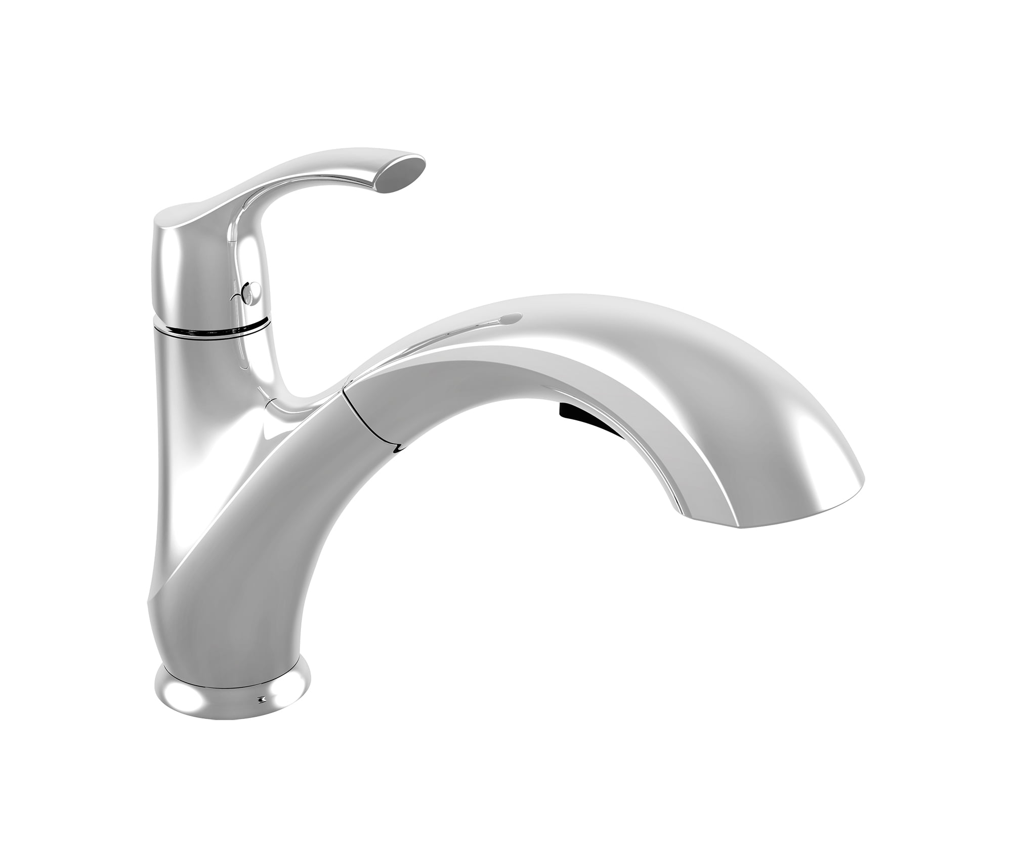 Belanger 6177CP Single Handle PullOut Kitchen Faucet, Polished Chrome