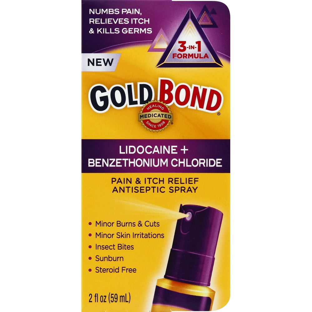 Gold Bond Medicated Pain and Itch Relief Antiseptic Spray with