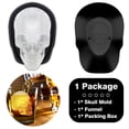 thumbnail image 6 of Large Skull Ice Cube Mold Silicone 3D Ice Trays Molds Maker for Whiskey Big Mouth Cup Resin Chocolate Sugar Halloween Parties 2PCS, 6 of 7
