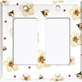 thumbnail image 6 of Metal Light Switch Plate Cover White Flowers Red Polka Dots FLW048, 6 of 13