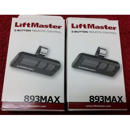 

Bromomiteri 893MAX Liftmaster 2-Pack Universal Three Button Remote 315mh 390mh Security+ 2.0 /#opendoorllc