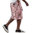 thumbnail image 3 of Mens Athletic Shorts High Waist Drawstring Cargo Shorts Summer Soft Baggy Stretch Workout Shorts, 2XL, 3 of 7