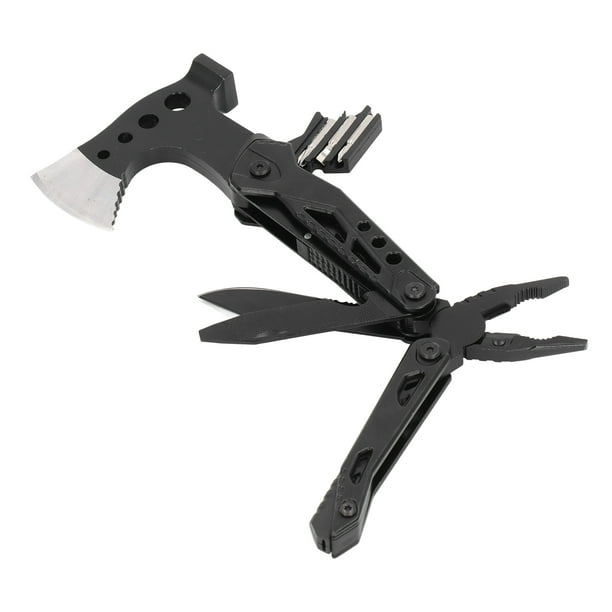 Multifunctional Axe Pocket Size Multitool Fine Workmanship Black Oxide Finish Stainless Steel For Outdoor Camping For DIY Work