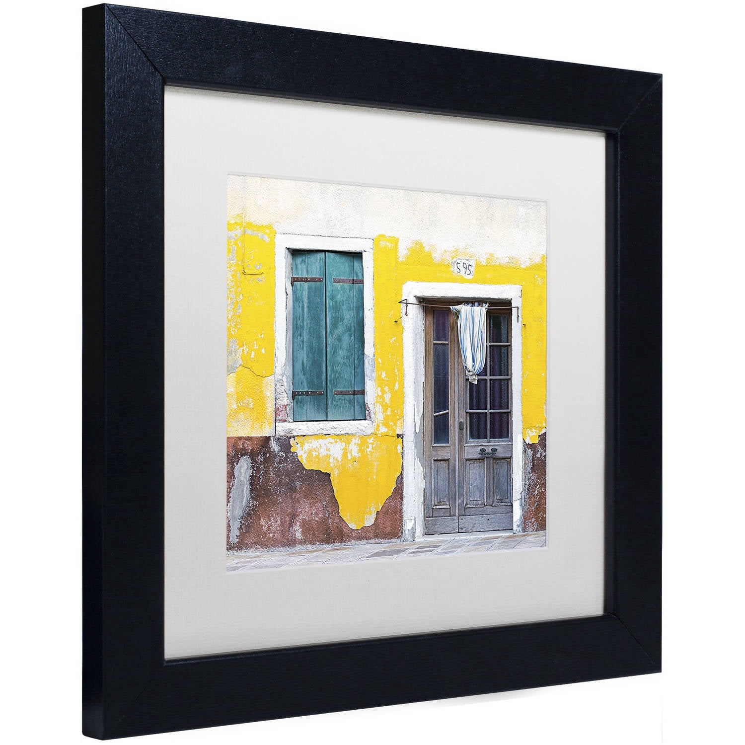 Trademark Fine Art 'Yellow Chip' Canvas Art by Michael Blanchette Photography, White Matte, Black Frame
