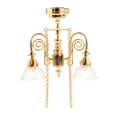 thumbnail image 1 of Tachiuwa 1/12 Mini Pendant Ceiling Light Metal Scenes Mini Ceiling Light DIY Projects Gold, 1 of 9