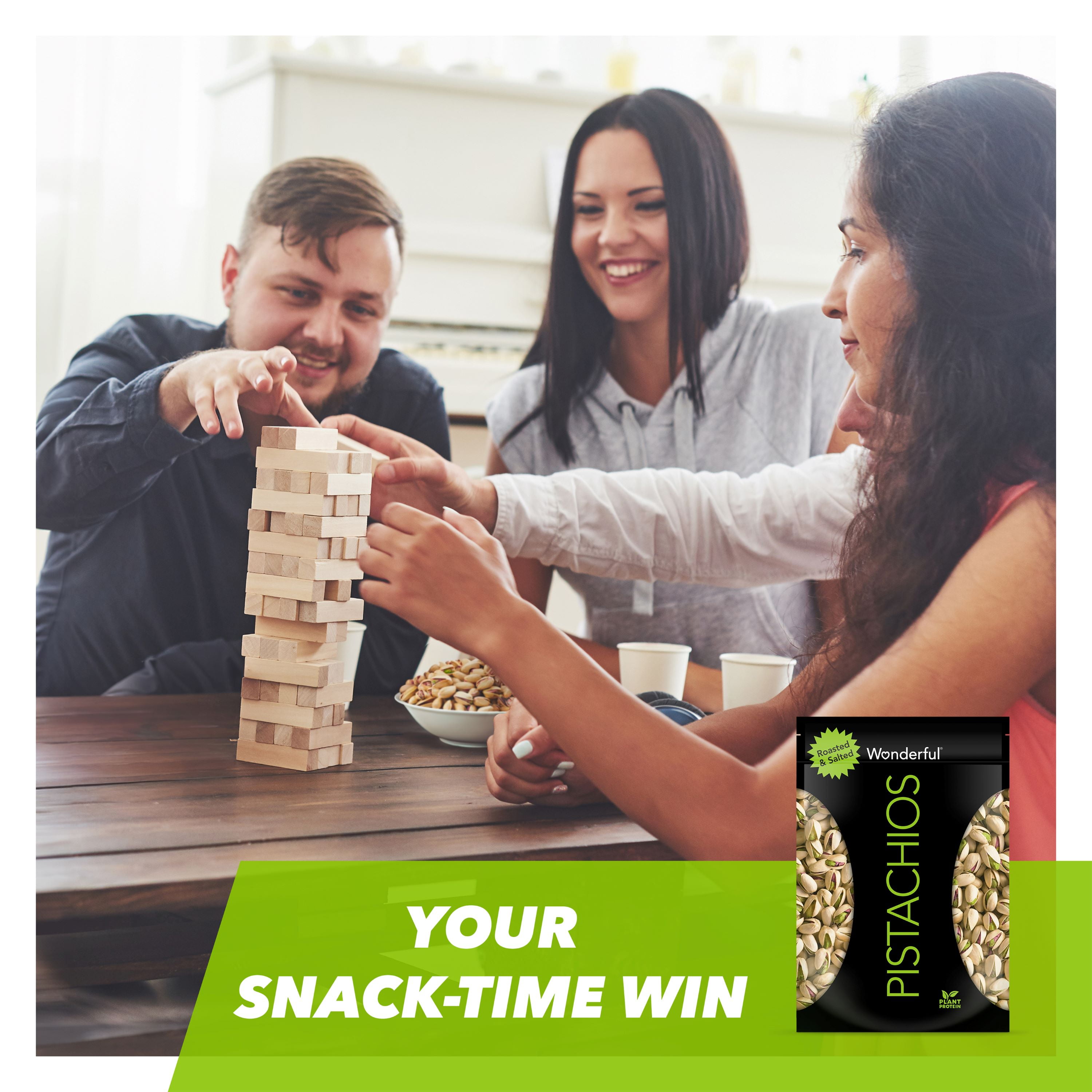 (3 pack) Wonderful Pistachios, In-Shell, Roasted & Salted, 24 Oz
