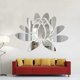 thumbnail image 4 of 3D (Silver) Lotus Acrylic Removable Mirror Wall Sticker Eco-Friendly Decal For Bedroom, Bathroom, 4 of 5