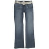 No Boundaries - Junior's Studded Jeans With Snakeskin Belt