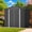 8" x 6" - Gray, variant on 6x4 ft Outdoor Storage Shed with Double Lockable Doors - Weather-Resistant Garden Shed in Gray