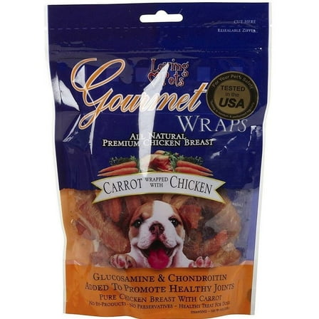 Loving Pets Gourmet Carrot & Chicken Wraps [Dog, Treats Packaged] 6 oz