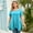 LakeBlue, variant on Plus Size Tunics Tops for Womens Crewneck Short Sleeve Blouse T Shirts LakeBlue 1X