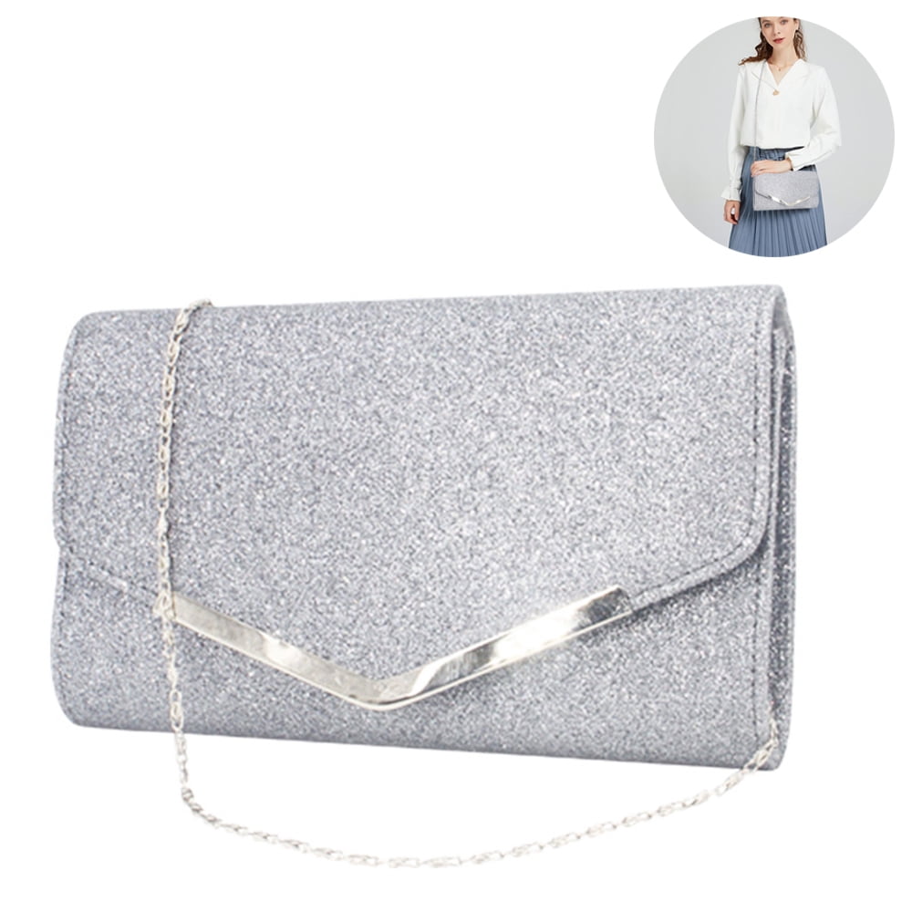 Dasein Women's Evening Bags Formal Party Clutches Wedding Purses Cocktail  Prom Handbags with Frosted Glittering (Silver): Handbags: Amazon.com