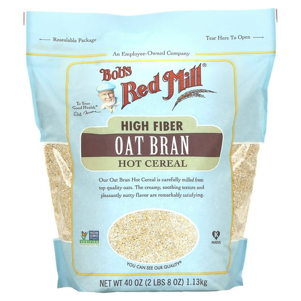 Bob's Red Mill, High Fiber Oat Bran Hot Cereal, GMOFree, 40 Oz