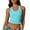 Sky Blue Shirt, variant on Women's Racerback Sports Bra Contrast Trim Halter Neck U Neck Sleeveless Camis Slim Fit Runing Workout Crop Tank Tops Athletic Gym Outfit Sky Blue