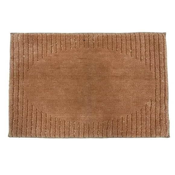 Home Décor Inc. Naples Microfiber Bathmat – 20" x 30", Brown, Soft & Non-Slip | Bath Essentials
