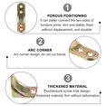 thumbnail image 3 of CHICHUMID 20 Pcs Corner Brace L Bracket Golden Iron for DIY Enthusiasts Strong and Stable Connection, 3 of 4