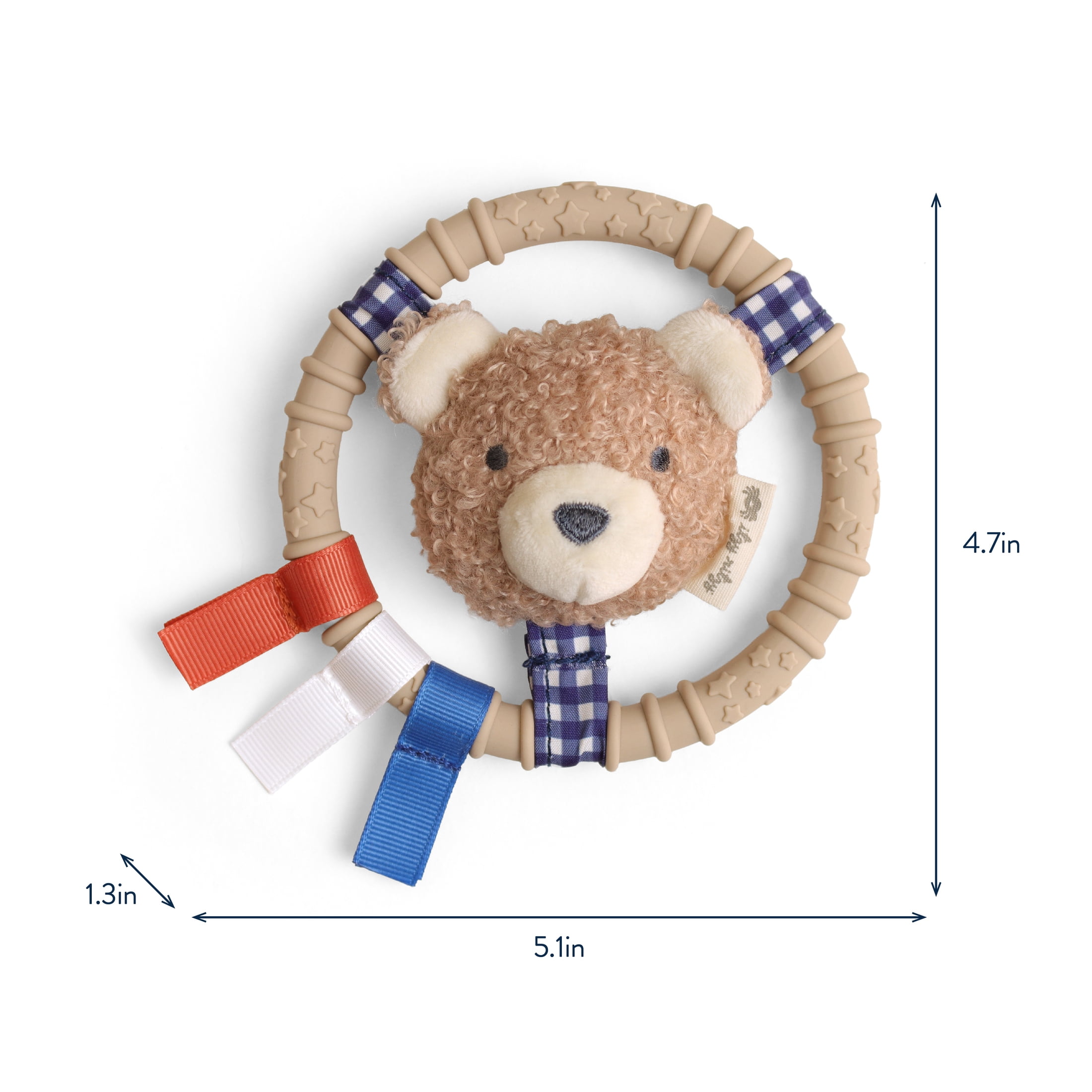 Itzy Ring Pal™ Teething ring with plush bear