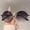 C, variant on Oversized Round Frame Sunglasses Retro Trendy Half-Frame Sun Glasses Women Travel Eyewear Outdoor Travel UV400 Eyewear Shades