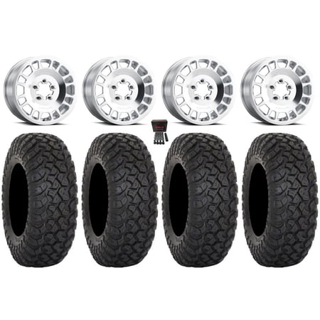 Method 412 15×6 Wheels Raw (5+1) 33 RT320 Tires Polaris RZR Turbo R & Pro R Ranger 1500 Xpedition