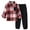 Red, variant on Xudanell Kids Clothes Checkered Coat Plus Size Boys Outfits Spring Jackets Solid Color Pants 4t Boys Clothes Red 4-5 Years
