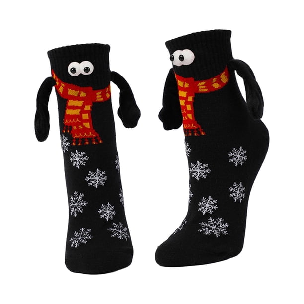 Calcetines de mano en mano divertidos para adultos calcetines novedosos tubo medio suave dibujos animados encantadores Estilo D