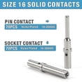 thumbnail image 2 of 188pcs Deutsch Dt Gray Connector Kit With 16 Solid Contacts In 2,3,4,6,8 And 12 Pin Configurations,automotive Connectors, 2 of 5