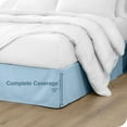 thumbnail image 5 of Bare Home Double Brushed Bed Skirt - Premium 1800 Collection - 15-inch Drop - Twin, Light Blue, 5 of 10