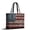 Leopard-print national flag, variant on American Flag Tote Bag Star Stripes Print Shoulder Grocery Tote Bag Large Handbags for Gym Picnic