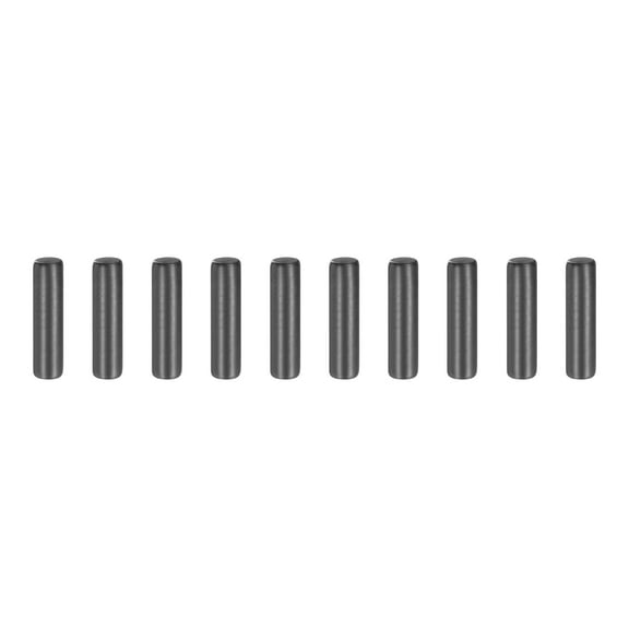 10Pack 5mm x 20mm Dowel Pins, 304 Stainless Steel Cylindrical Shelf Support Pegs Chamfered End Pin Rod Fasten Elements Metal Shelf Pegs, Black