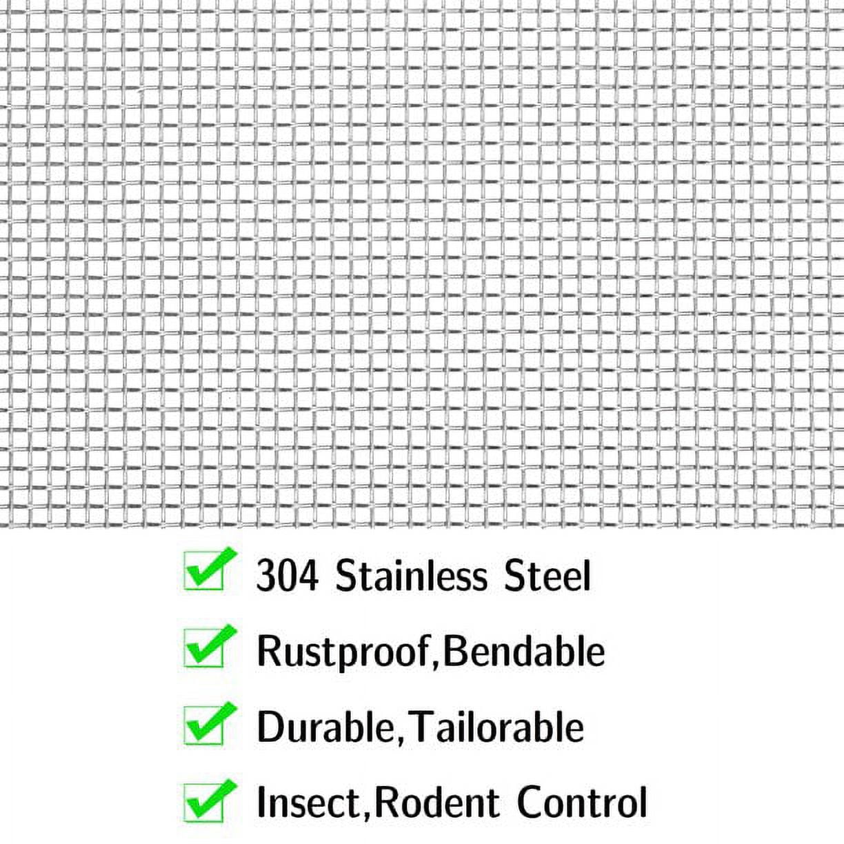 5Packs Stainless Steel Woven Wire Mesh Rodent Proof Screen Mesh for Cage Net Mesh, Cabinets Wire Mesh, Window Screen Door Mesh, 11.8 x 8.27 Inch