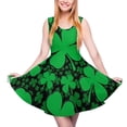 thumbnail image 2 of 2024 Idea Gift Vestidos Print Dress Skate Aesthetic Waist High Women Dresses Beach Shamrocks Green Style Irish Dress Day Patrick's St, 2 of 7