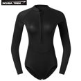 thumbnail image 3 of Traje de buceo de neopreno para mujer de 2 mm, traje de baño de manga larga rosa, traje de baño coreano para mujer, traje de esnórquel, 3 of 5