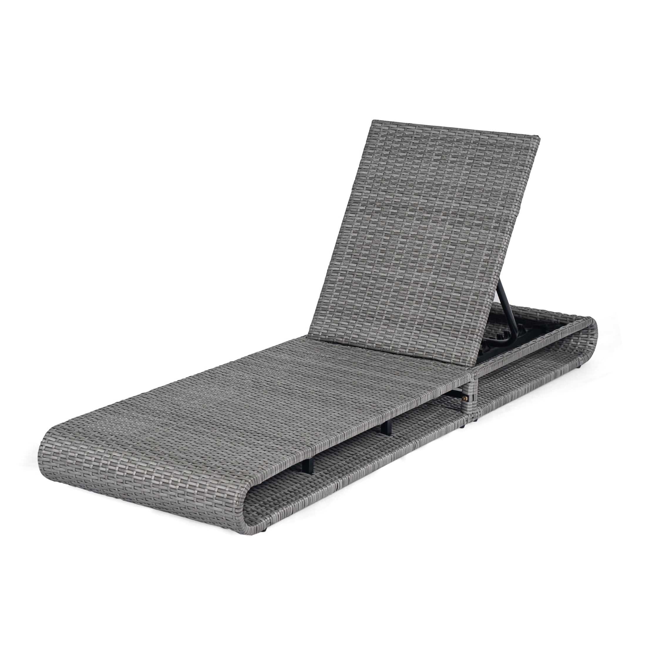 Christopher Knight Home Coastal Outdoor Chaise Lounges with Cushions, Solid Wood Frame, Grey, Set of 2