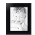 thumbnail image 2 of ArtToFrames 6x8 Inch Satin Black Bull Nose Picture Frame, This Black Wood Poster Frame is Great for Your Art or Photos, Comes with Regular Glass (1417), 2 of 7
