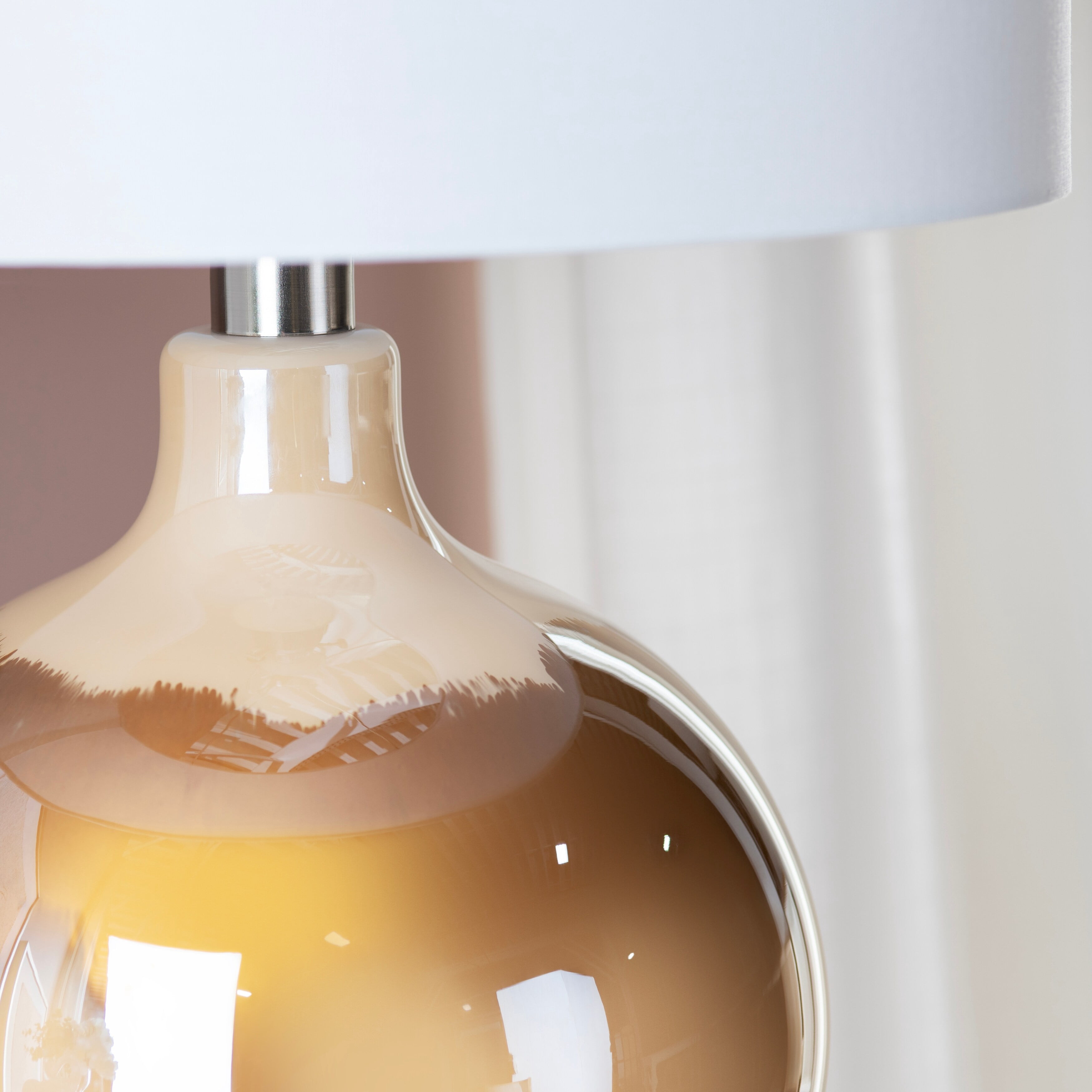Crestview Collection Dana Glass 27.5" Table Lamp - 17"x17"x27.5"