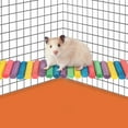 thumbnail image 3 of Pet Suspension Bridge,Parrot Hamster Colorful Wooden Birds Toy Pet Climbing Ladder Solid Performance, 3 of 8
