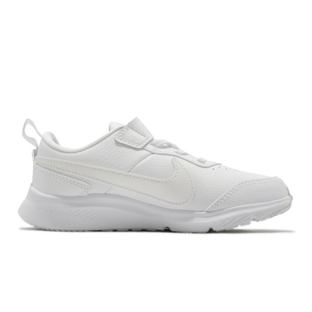 Tenis Escolares Nike Para Nino CN9393101 Blanco 16.5 cm Nike Piel Vacuno