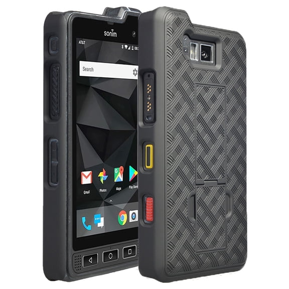 Nakedcellphone Kickstand Series Compatible with Sonim XP8 Phone Case, Slim Hard Shell Cover with View Stand for XP8800