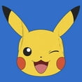 thumbnail image 2 of Men's Pokemon Pikachu Wink Face Pull Over Hoodie Royal Blue Large, 2 of 4