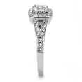 thumbnail image 4 of High polished (no plating) Stainless Steel Ring with Top Grade Crystal in Clear for Women Clear Stone Color Style TK3023 Size 5, 4 of 4