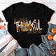 thumbnail image 4 of Camisas de Acción de Gracias Para Mujer Casual Cuello Redondo Manga Corta Camiseta Estampada Top Odeerbi  ODB122422, 4 of 5