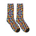 thumbnail image 4 of Unisex Autism Awareness Puzzle Piece Novelty Ankle Socks Colorful ComfortSoft Lightweight Sports Athletic Socks, 4 of 7