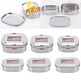 thumbnail image 3 of Abbracc Stainless Steel Bento Picnic Food Storage Container - Double Layer XL, as Single Layer M, 3 of 9