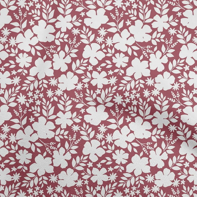 oneOone Cotton Flex Maroon Fabric Asian Mosaic Craft Projects Decor Fabric Printed By The Yard 40 Inch Wide